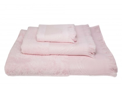 Λίνον Βαμβακερή Πετσέτα Προσώπου Α946 Ροζ πέρλα 50x100