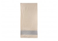 Λίνον πετσέτα λουτρού 899, 100% βαμβάκι εκρού - μπλε 90 Χ 150